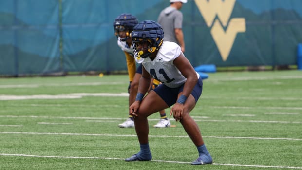 West Virginia University linebacker Curtis Jones Jr. 