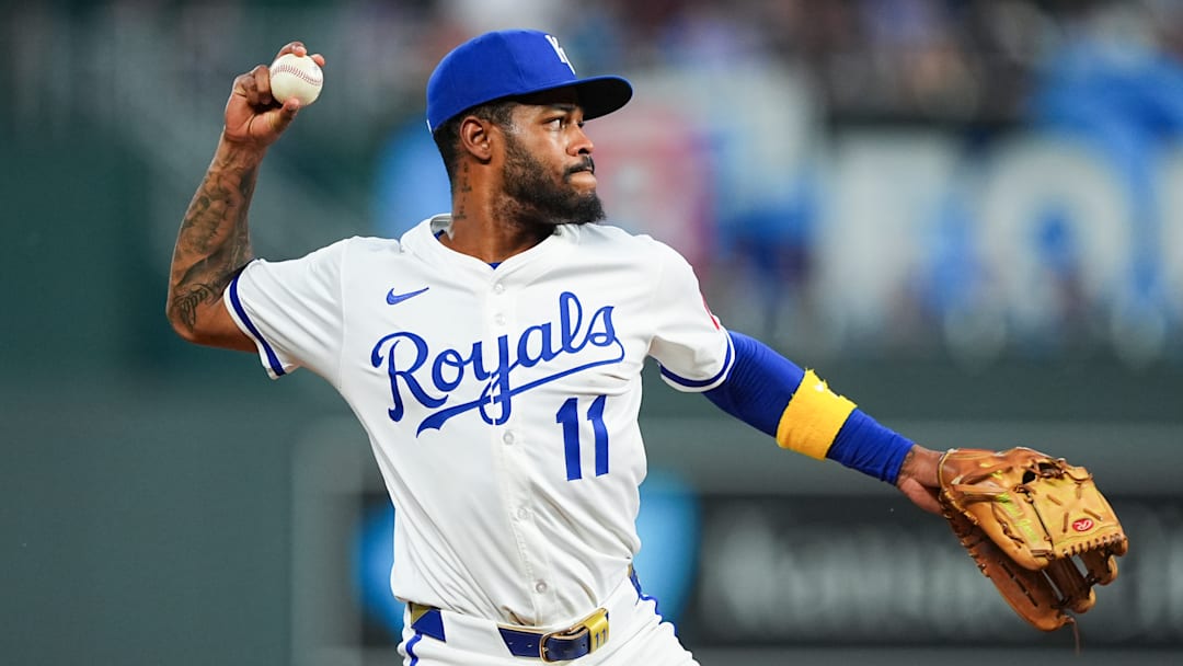 Kansas City Royals infielder Maikel Garcia Kansas City Royals infielder Maikel Garcia