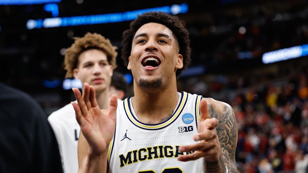 Michigan forward Yaxel Lendeborg nearly put up a triple-double as the top-seeded Wolverines advanced to the Elite Eight with a win over Alabama.