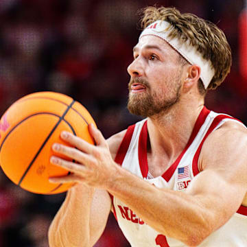  Sam Hoiberg shoots a three-point basket against the Maryland Eastern Shore Hawks.