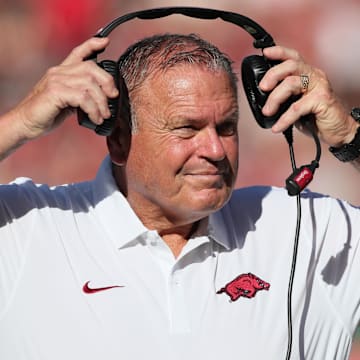 Arkansas Razorbacks head coach Sam Pittman prepares his team to face the Auburn Tigers on Saturday.