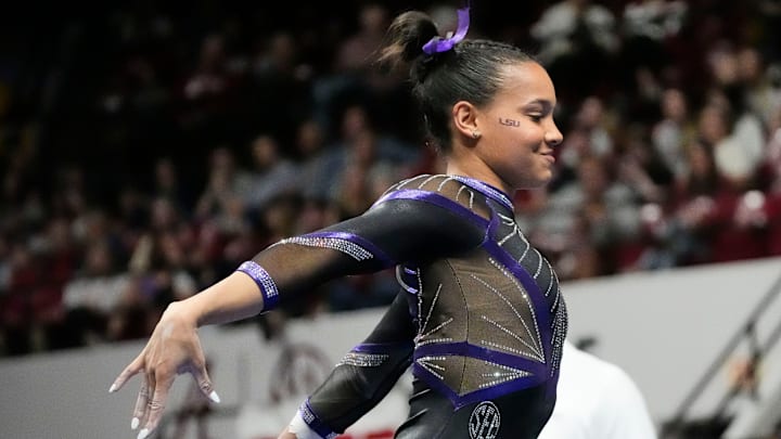Bryant, the 2024 SEC Gymnast of the Year, says a regular-season conference title is one of the defending champs’ biggest goals this year. Bryant, the 2024 SEC Gymnast of the Year, says a regular-season conference title is one of the defending champs’ biggest goals this year.