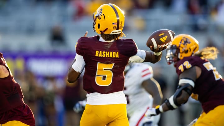 Arizona State Sun Devils quarterback Jaden Rashada (5)