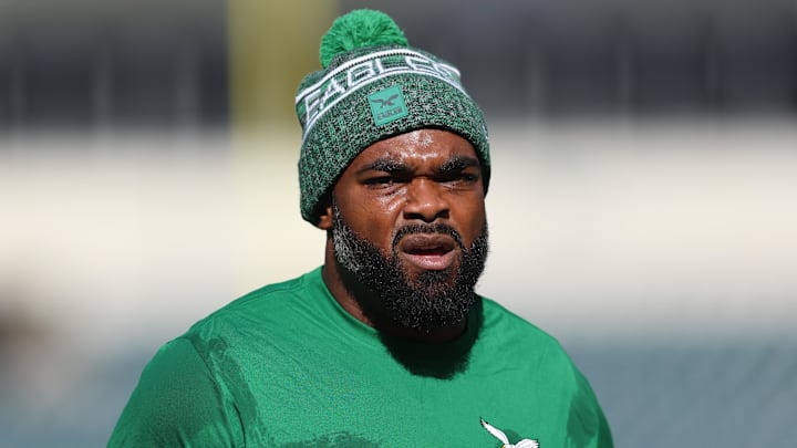 Philadelphia Eagles defensive end Brandon Graham before a game against the New York Giants at Lincoln Financial Field.