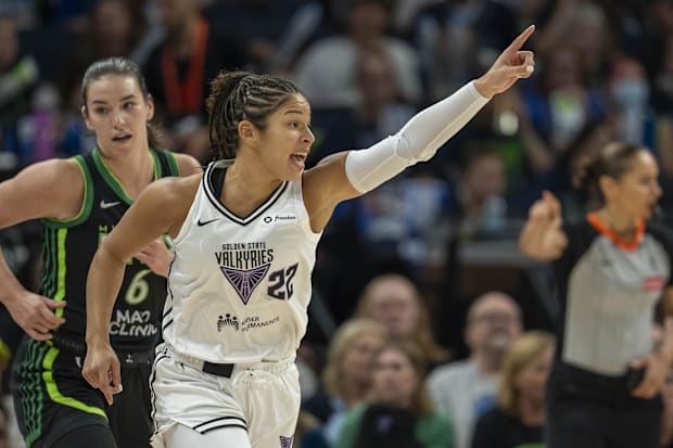 Golden State Valkyries guard Veronica Burton. 