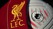 The Liverpool Badge with a Premier League Match Ball