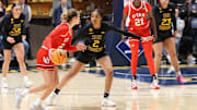 West Virginia University guard Sydney Shaw