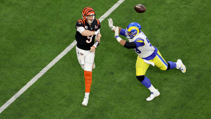 The Los Angeles Rams and Cincinnati Bengals got into a scuffle at the Super Bowl after Aaron Donald tackled Joe Burrow on the sideline.