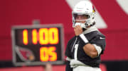 Murray during training camp at State Farm Stadium in Glendale on July 28, 2024.