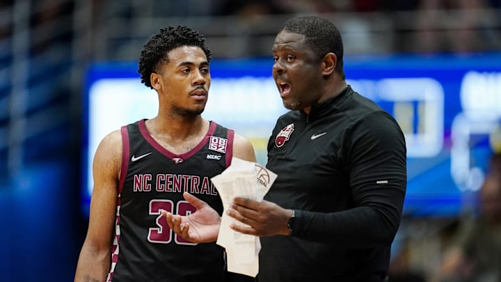North Carolina Central Eagles head coach Levelle Moton 