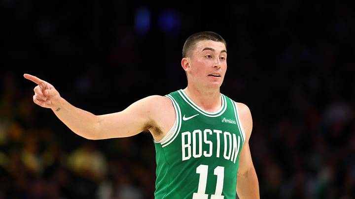 Feb 24, 2026; Phoenix, Arizona, USA; Boston Celtics guard Payton Pritchard (11). Mandatory Credit: Mark J. Rebilas-Imagn Images