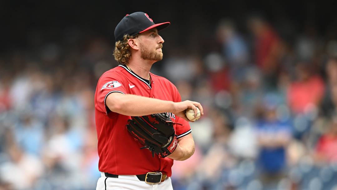 Sep 3, 2026; Cleveland, Ohio, USA; Cleveland Guardians pitcher Tanner Bibee (28) reacts during the fifth inning against the Toronto Blue Jays at Progressive Field. Mandatory Credit: Ken Blaze-Imagn Images Sep 3, 2026; Cleveland, Ohio, USA; Cleveland Guardians pitcher Tanner Bibee (28) reacts during the fifth inning against the Toronto Blue Jays at Progressive Field. Mandatory Credit: Ken Blaze-Imagn Images
