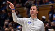 Duke basketball head coach Jon Scheyer
