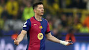 Robert Lewandowski was not impressed with Barcelona's defeat to Borussia Dortmund