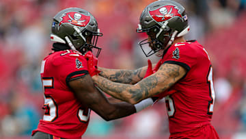 Mike Evans won't be the only Tampa Bay Buccaneers player returning from injury, as Jamel Dean is also working his way back. Mandatory Credit: Nathan Ray Seebeck-Imagn Images