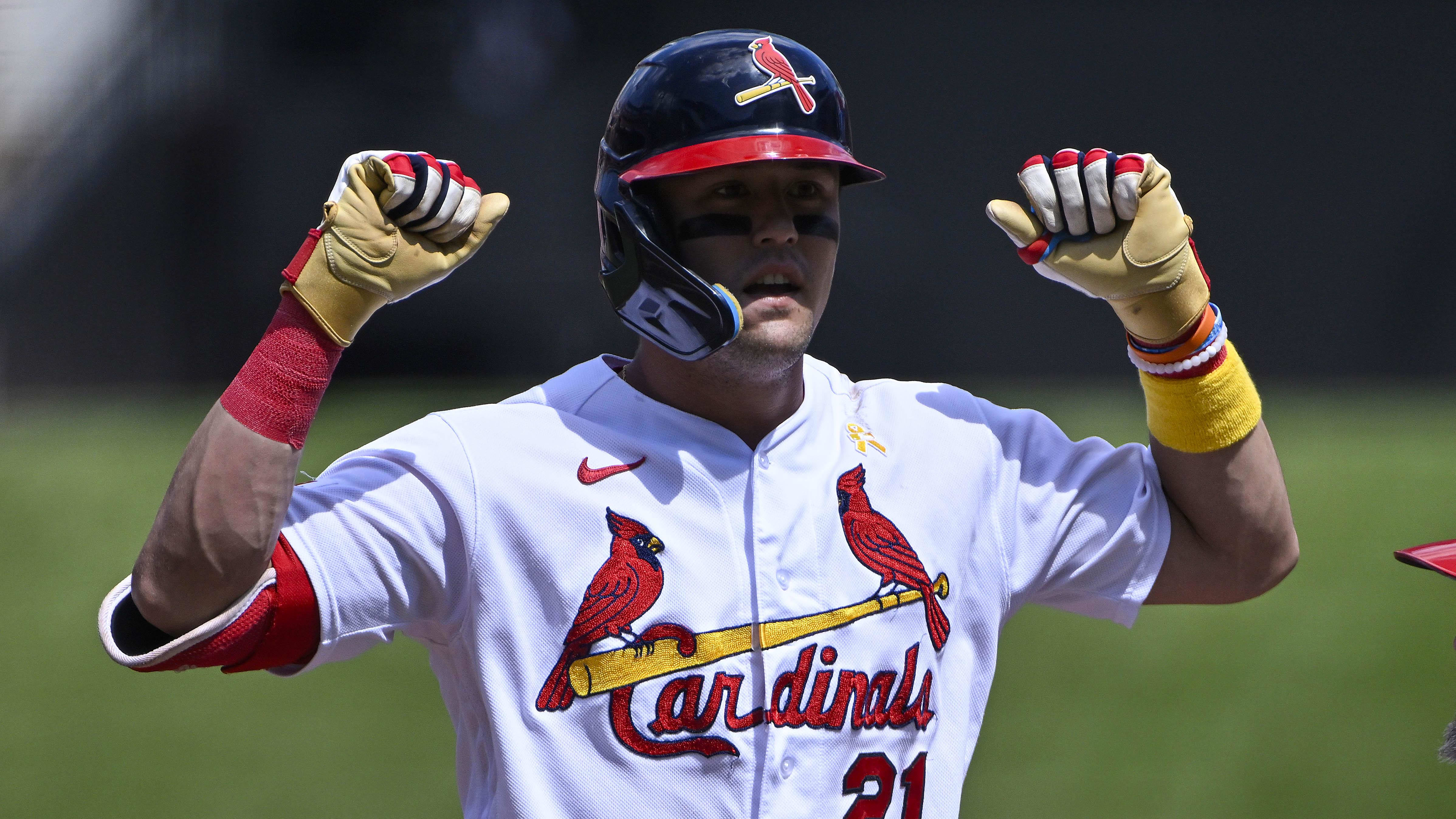 St. Louis Cardinals center fielder Lars Nootbaar