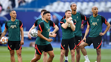 Liverpool FC Training Session And Press Conference - UEFA Champions League Final 2021/22