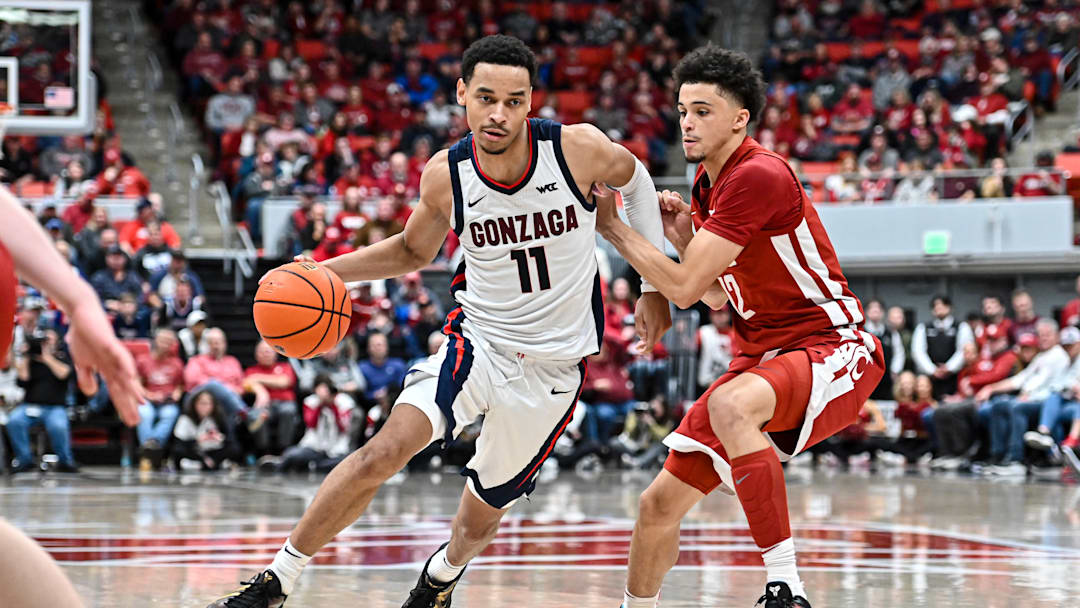 Gonzaga senior guard Nolan Hickman. Gonzaga senior guard Nolan Hickman.