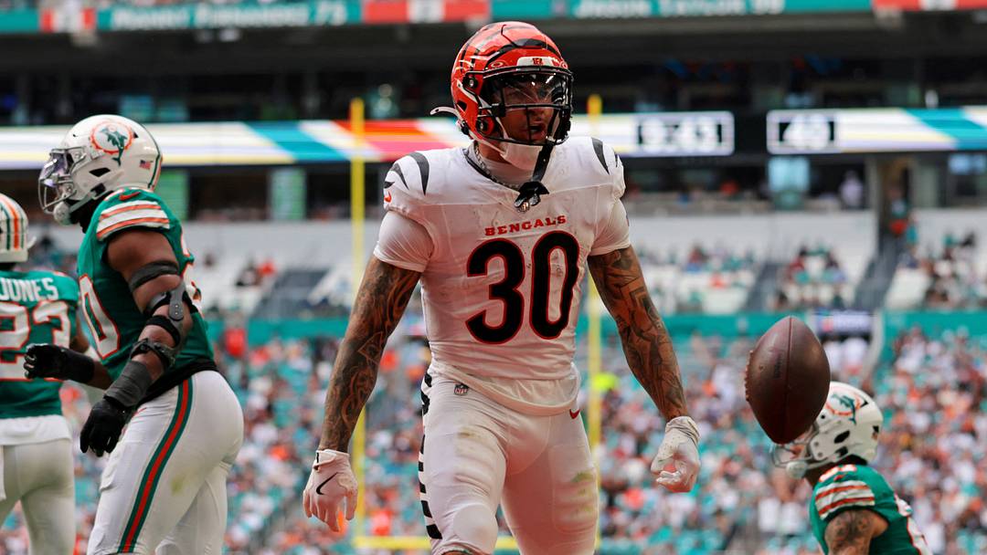 Running back Chase Brown (30) is coming off two productive seasons in Cincinnati. Could he do even more for the Bengals in a contract year? Running back Chase Brown (30) is coming off two productive seasons in Cincinnati. Could he do even more for the Bengals in a contract year?