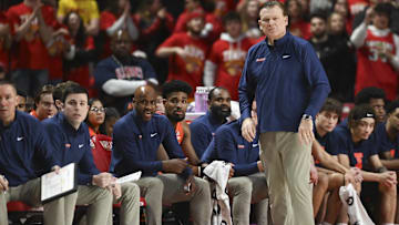 Feb 17, 2024; College Park, Maryland, USA;  Illinois Fighting Illini head coach Brad Underwood looks