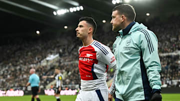 Gabriel Martinelli injured his hamstring at St. James' Park