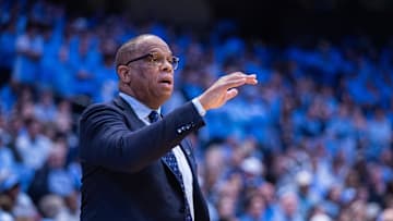 North Carolina Tar Heels head coach Hubert Davis