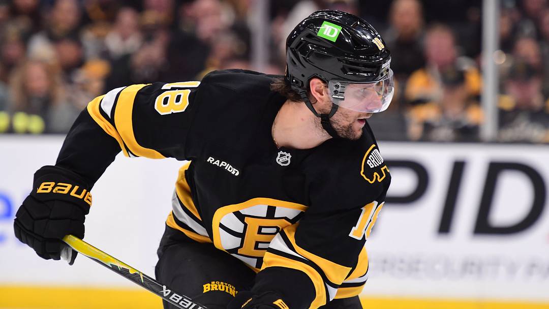 Oct 10, 2026; Boston, Massachusetts, USA; Boston Bruins center Pavel Zacha (18) during the third period against the Philadelphia Flyers at TD Garden. Mandatory Credit: Bob DeChiara-Imagn Images Oct 10, 2026; Boston, Massachusetts, USA; Boston Bruins center Pavel Zacha (18) during the third period against the Philadelphia Flyers at TD Garden. Mandatory Credit: Bob DeChiara-Imagn Images