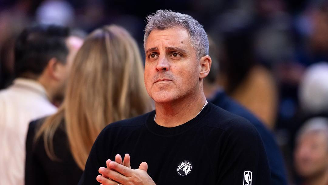 Nov 21, 2025; Phoenix, Arizona, USA; Minnesota Timberwolves assistant coach Micah Nori against the Phoenix Suns during an NBA Cup game at Mortgage Matchup Center. Mandatory Credit: Mark J. Rebilas-Imagn Images