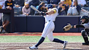 West Virginia University catcher Logan Sauve