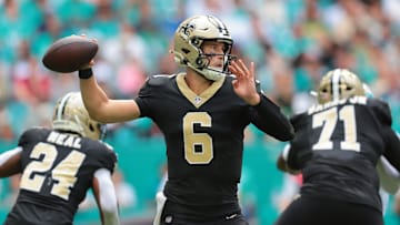 New Orleans Saints quarterback Tyler Shough
