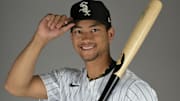 Chicago White Sox Braden Montgomery (92) poses for a photo on media day at the team’s spring training facility in Glendale, Ariz., on Feb. 20, 2025.