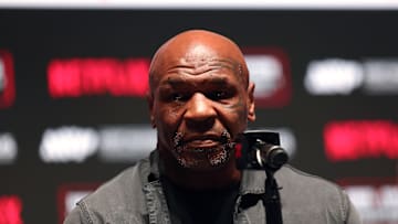 Mike Tyson ahead of his fight with Jake Paul