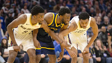 Herb Jones, Andrew Wiggins and Trey Murphy III