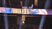 A shot of the AEW Forbidden Door 2024 crowd banner.