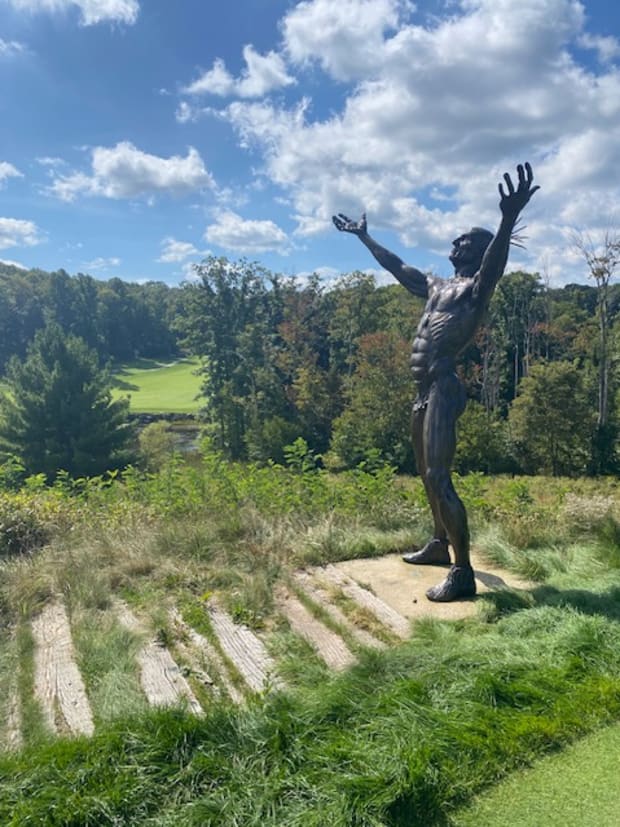 Sculpture of Chief Nemacolin at Nemacolin resort