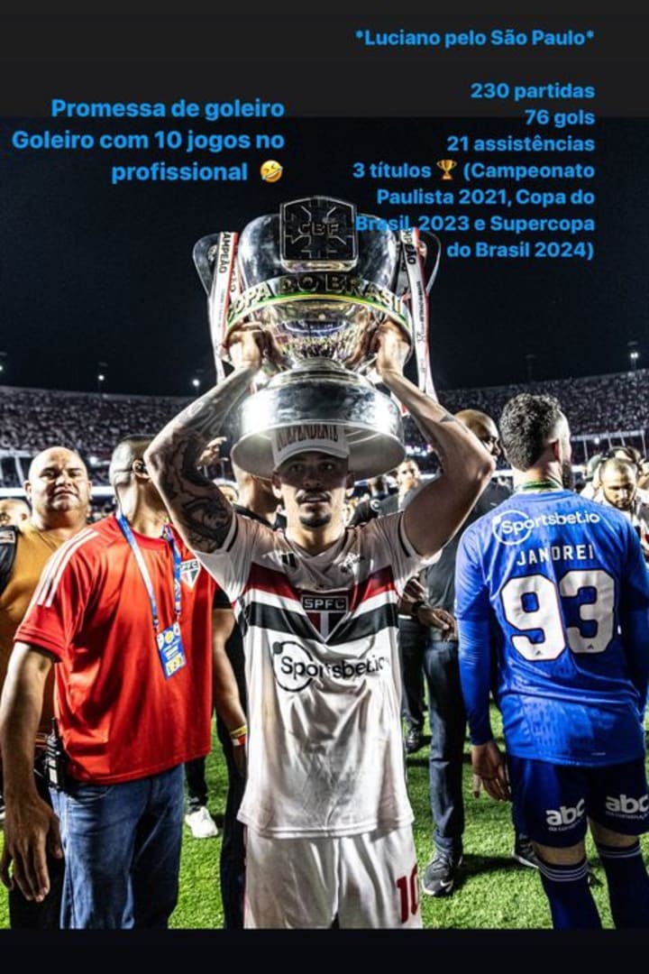 LUCIANO, JOGADOR DO SÃO PAULO