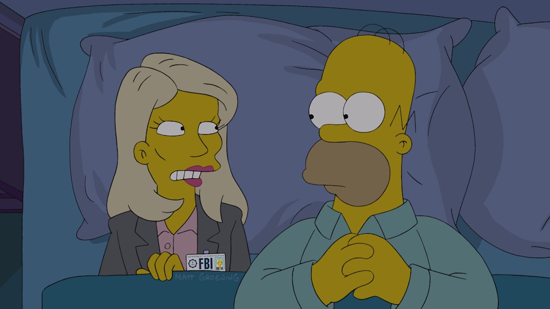 THE SIMPSONS: Annie (guest voice Kristen Wiig), an intense, jumpy FBI agent and Homer in the all-new "Homerland" 25th season premiere episode of THE SIMPSONS airing Sunday, Sept. 29 (8:30-9:00 PM ET/PT) on FOX.Ê THE SIMPSONS ª and ©Ê2013 TCFFC ALL RIGHTS RESERVED.