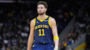 Klay Thompson "apenas" promedia 14.4 puntos por partido en este inicio de campaña con los Warriors