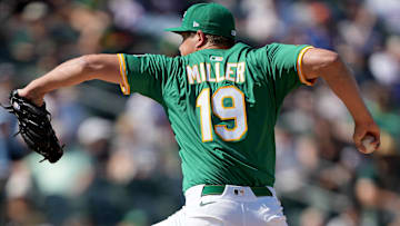 Mason Miller earns a save for the Athletics against the New York Mets in 2025.