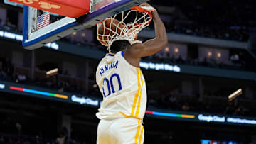 Jonathan Kuminga of the Golden State Warriors