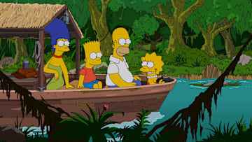 THE SIMPSONS -- "You Don't Have to Live Like a Referee" (Airs Monday, September 1, 8:30 PM e/p) -- Pictured: (L-R) Marge Simpson, Bart Simpson, Homer Simpson, Lisa Simpson. CR: Fox Broadcasting/FXX