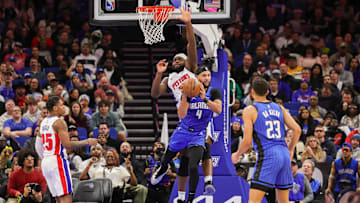 Jalen Suggs remains out with a left quad contusion as he continues to struggle to respond to treatment and make progress to return for the Orlando Magic.