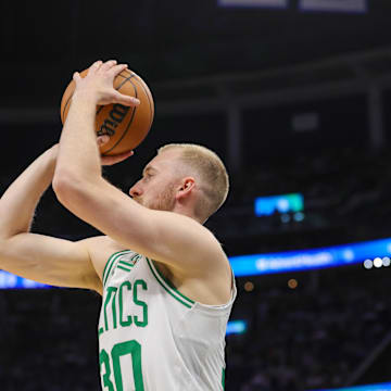 Sam Hauser is listed as probable for Game 5 against the New York Knicks, which gives the Celtics a much needed scoring boost. 