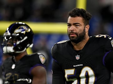 Baltimore Ravens linebacker Kyle Van Noy (50) Tommy Gilligan-Imagn Images