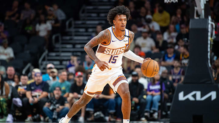 Phoenix Suns forward Jalen Bridges (15).
