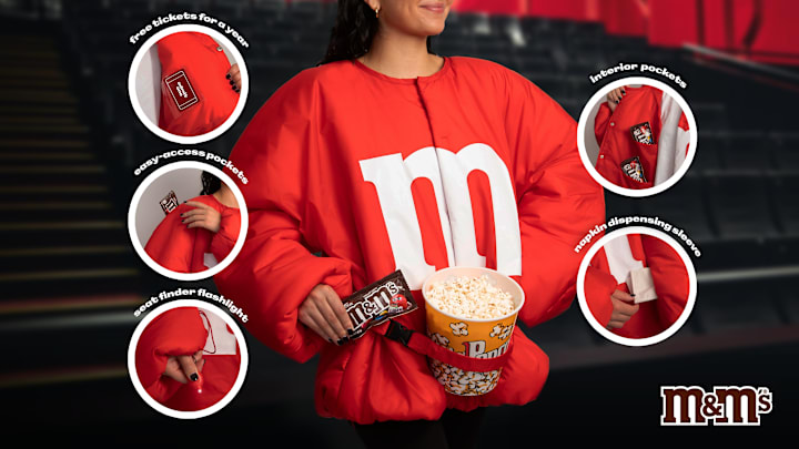 M&M's Red One Snack Jacket Features