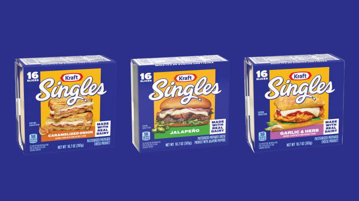 Kraft Singles’ Releasing Flavored Cheese Slices for the First Time in Nearly a Decade. Image Credit to Kraft. 