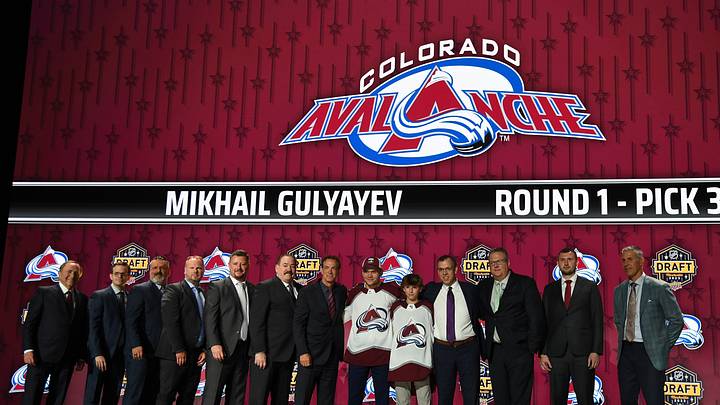  Colorado Avalanche 2023 draft pick Mikhail Gulyayev  Credit: Christopher Hanewinckel-USA TODAY Sports