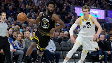 Andrew Wiggins, Golden State Warriors and Lauri Markkanen, Utah Jazz