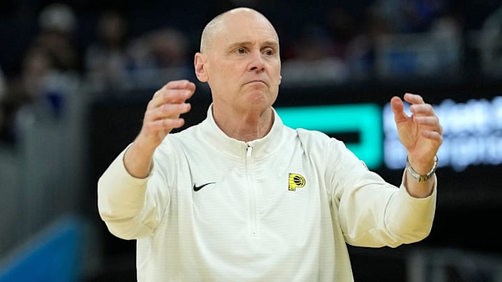 Indiana Pacers head coach Rick Carlisle during a game against the Golden State Warriors.